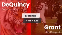 Matchup: DeQuincy vs. Grant  2018