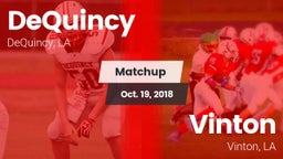Matchup: DeQuincy vs. Vinton  2018