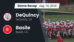 Recap: DeQuincy  vs. Basile  2018