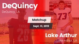 Matchup: DeQuincy vs. Lake Arthur  2019