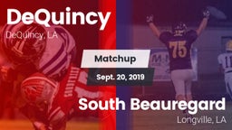 Matchup: DeQuincy vs. South Beauregard  2019