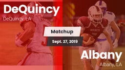 Matchup: DeQuincy vs. Albany  2019