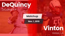 Matchup: DeQuincy vs. Vinton  2019
