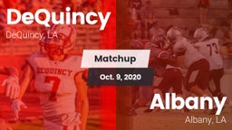 Matchup: DeQuincy vs. Albany  2020
