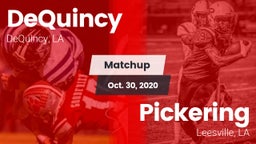 Matchup: DeQuincy vs. Pickering  2020
