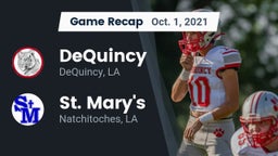 Recap: DeQuincy  vs. St. Mary's  2021