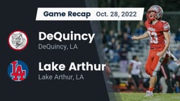 Recap: DeQuincy  vs. Lake Arthur  2022