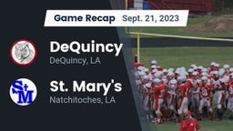 Recap: DeQuincy  vs. St. Mary's  2023