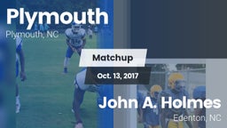 Matchup: Plymouth vs. John A. Holmes  2017