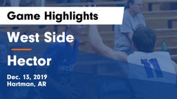 West Side  vs Hector  Game Highlights - Dec. 13, 2019