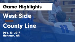 West Side  vs County Line  Game Highlights - Dec. 20, 2019