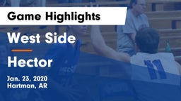 West Side  vs Hector  Game Highlights - Jan. 23, 2020