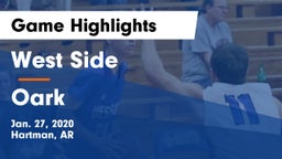 West Side  vs Oark  Game Highlights - Jan. 27, 2020