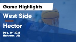 West Side  vs Hector  Game Highlights - Dec. 19, 2023