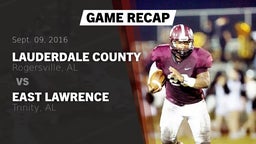 Recap: Lauderdale County  vs. East Lawrence  2016
