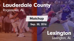 Matchup: Lauderdale County vs. Lexington  2016