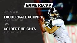 Recap: Lauderdale County  vs. Colbert Heights  2016