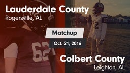 Matchup: Lauderdale County vs. Colbert County  2016