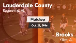Matchup: Lauderdale County vs. Brooks  2016