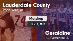 Matchup: Lauderdale County vs. Geraldine  2016