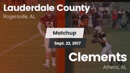 Matchup: Lauderdale County vs. Clements  2017