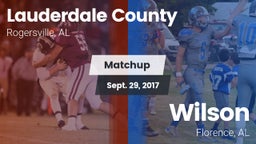 Matchup: Lauderdale County vs. Wilson  2017