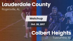 Matchup: Lauderdale County vs. Colbert Heights  2017