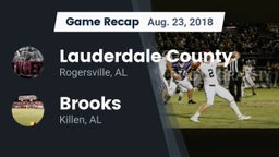 Recap: Lauderdale County  vs. Brooks  2018