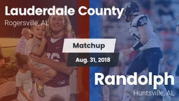 Matchup: Lauderdale County vs. Randolph  2018