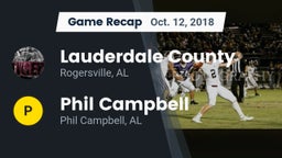 Recap: Lauderdale County  vs. Phil Campbell  2018