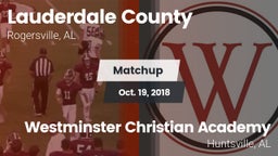 Matchup: Lauderdale County vs. Westminster Christian Academy 2018