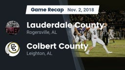 Recap: Lauderdale County  vs. Colbert County  2018