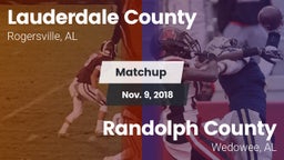 Matchup: Lauderdale County vs. Randolph County  2018