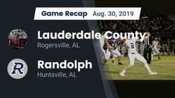 Recap: Lauderdale County  vs. Randolph  2019