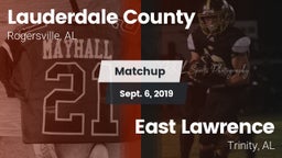 Matchup: Lauderdale County vs. East Lawrence  2019