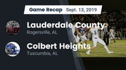 Recap: Lauderdale County  vs. Colbert Heights  2019