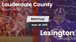 Matchup: Lauderdale County vs. Lexington  2019