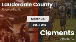 Matchup: Lauderdale County vs. Clements  2019