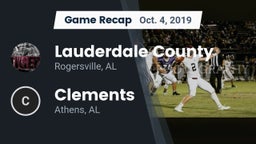 Recap: Lauderdale County  vs. Clements  2019