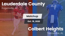 Matchup: Lauderdale County vs. Colbert Heights  2020