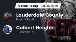 Recap: Lauderdale County  vs. Colbert Heights  2020