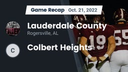 Recap: Lauderdale County  vs. Colbert Heights 2022