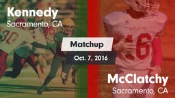 Matchup: Kennedy vs. McClatchy  2016