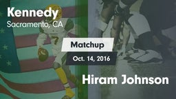 Matchup: Kennedy vs. Hiram Johnson  2016