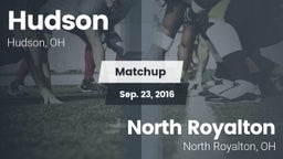 Matchup: Hudson vs. North Royalton  2016