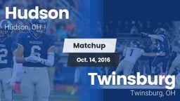 Matchup: Hudson vs. Twinsburg  2016