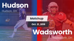 Matchup: Hudson vs. Wadsworth  2016