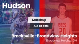 Matchup: Hudson vs. Brecksville-Broadview Heights  2016