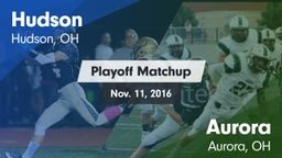 Matchup: Hudson vs. Aurora  2016