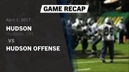 Recap: Hudson  vs. Hudson Offense 2017